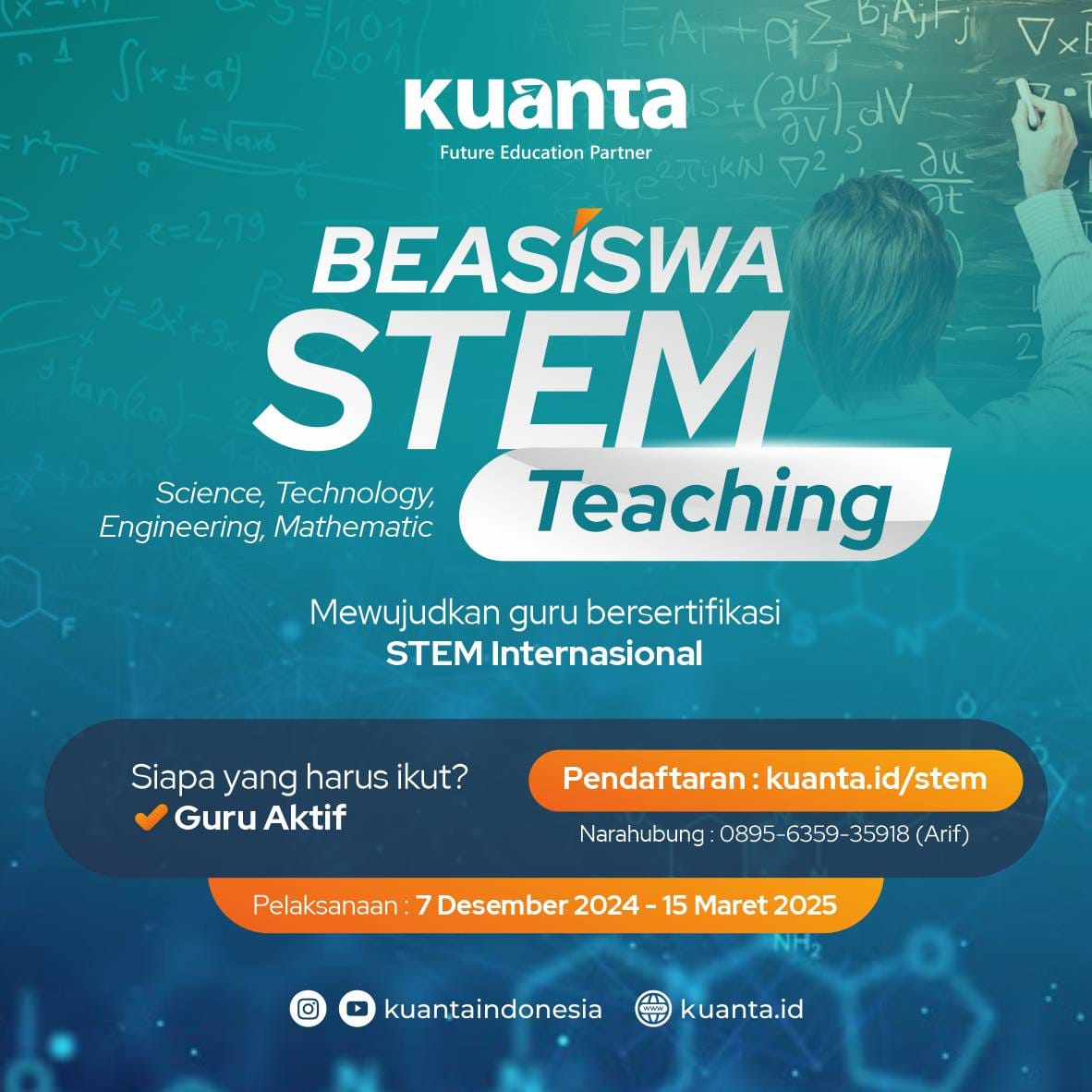Beasiswa stem science technology engineering mathematic teaching